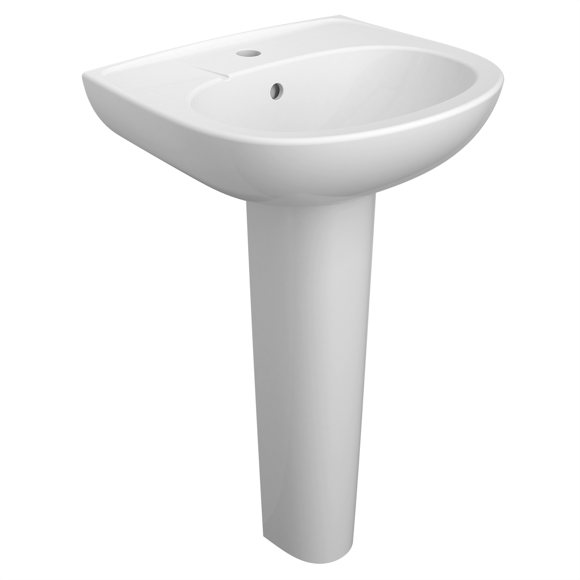 Compact Klassi Sink & Pedestal Leg
